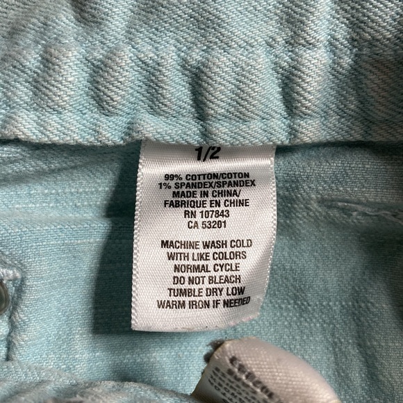 Aeropostale light blue denim‎ mini skirt with pockets - Picture 4 of 5